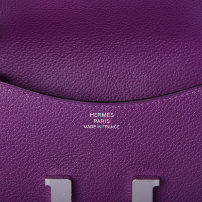 Hermes Evercolor Constance Slim Wallet Anemone 7 of 10