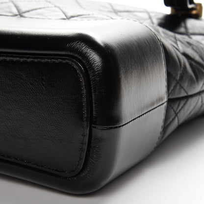 Chanel Aged Calfskin Quilted Large Gabrielle Hobo Black 8 of 8
