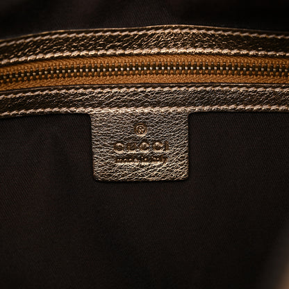 Gucci Crystal Monogram Babouska Hobo Gold 6 of 16