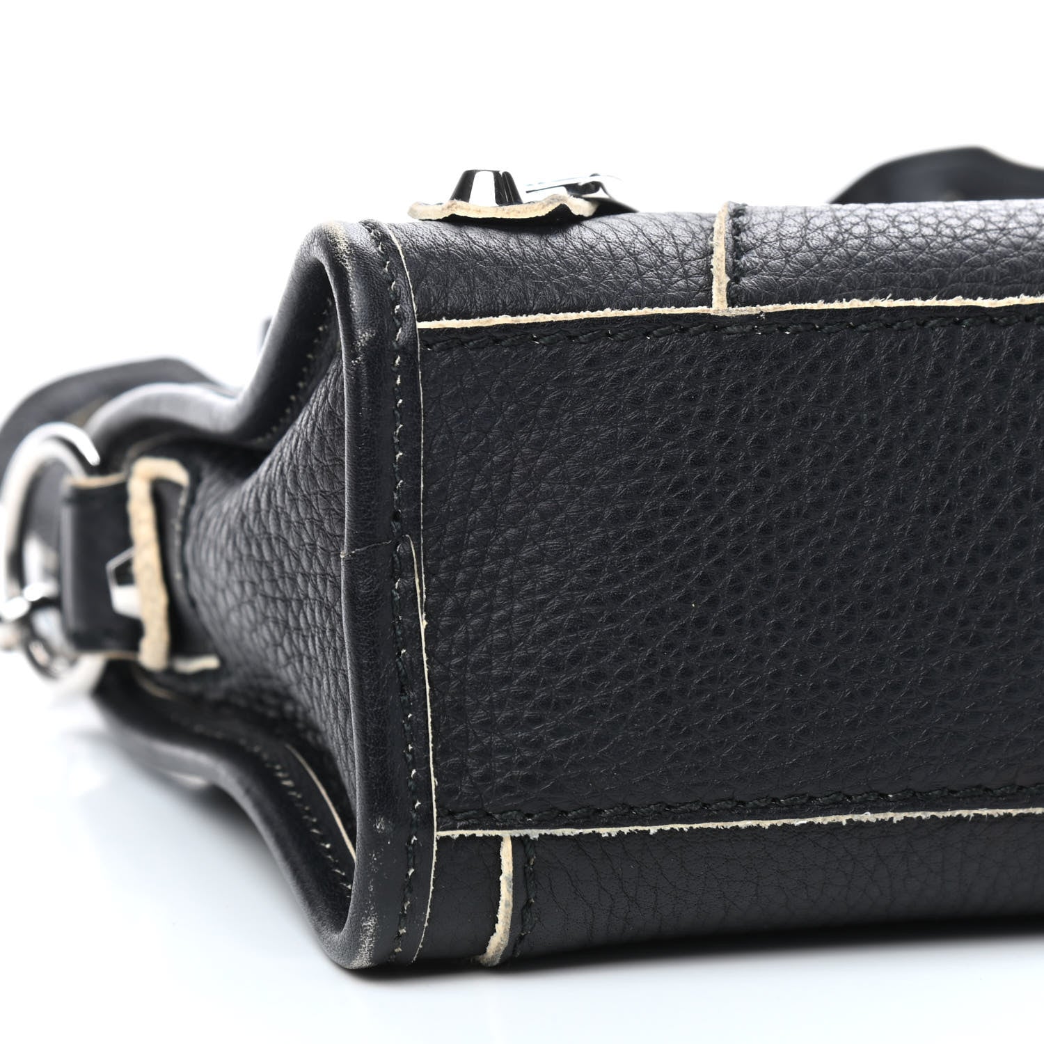 Balenciaga Supple Grained Calfskin Classic Silver Hardware Highlight Mini City Black 6 of 10