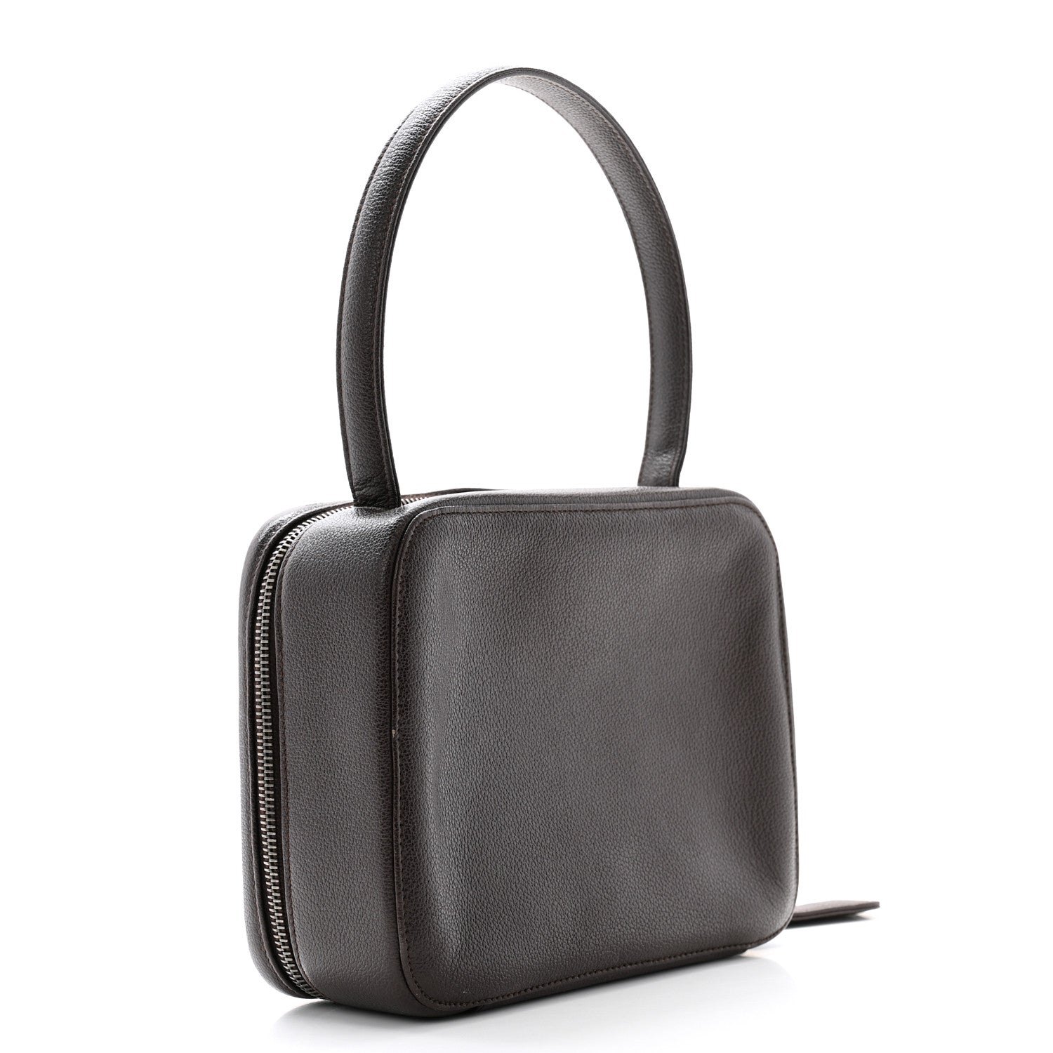 Chanel Grained Calfskin Timeless CC Vanity Case Dark Brown 3 of 12