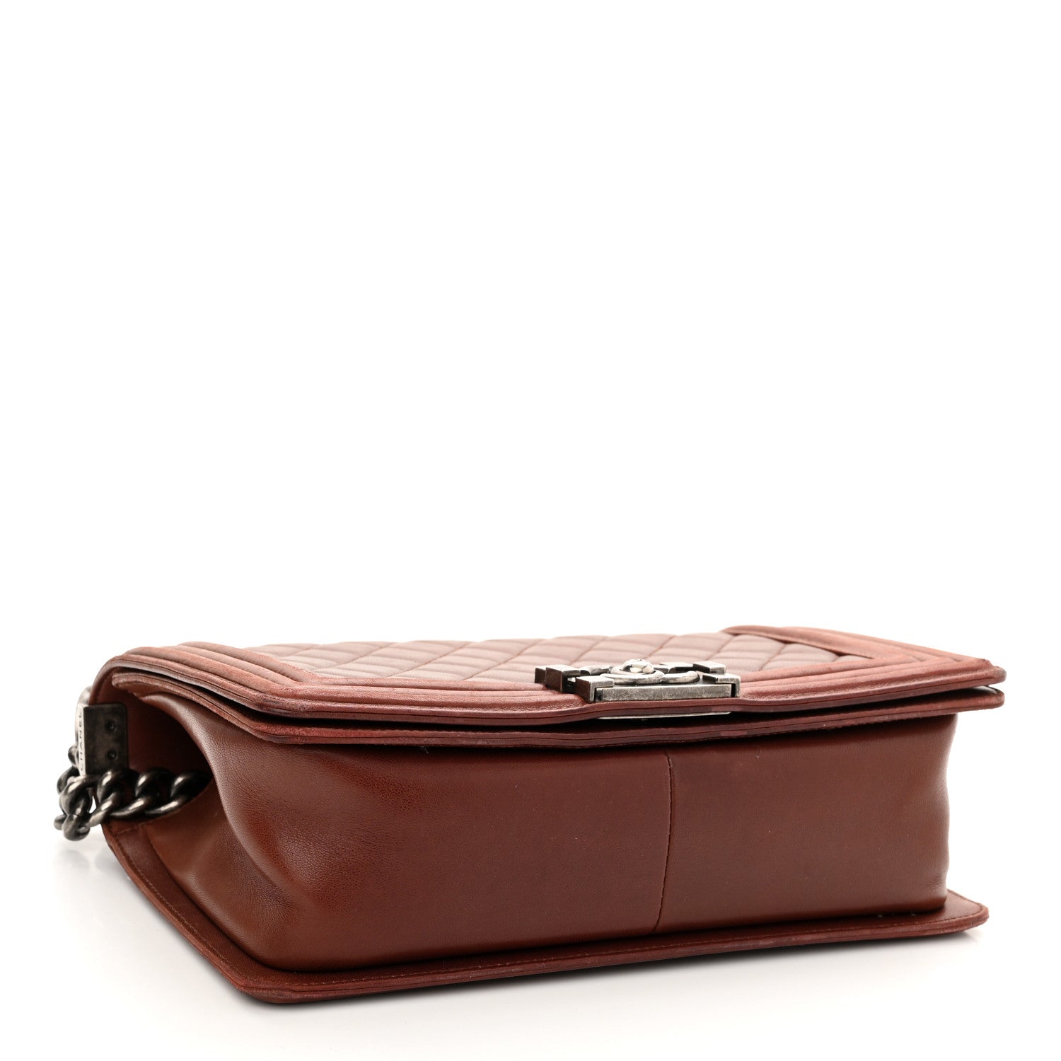 Chanel Lambskin Quilted Medium Boy Flap Burgundy 4 of 13