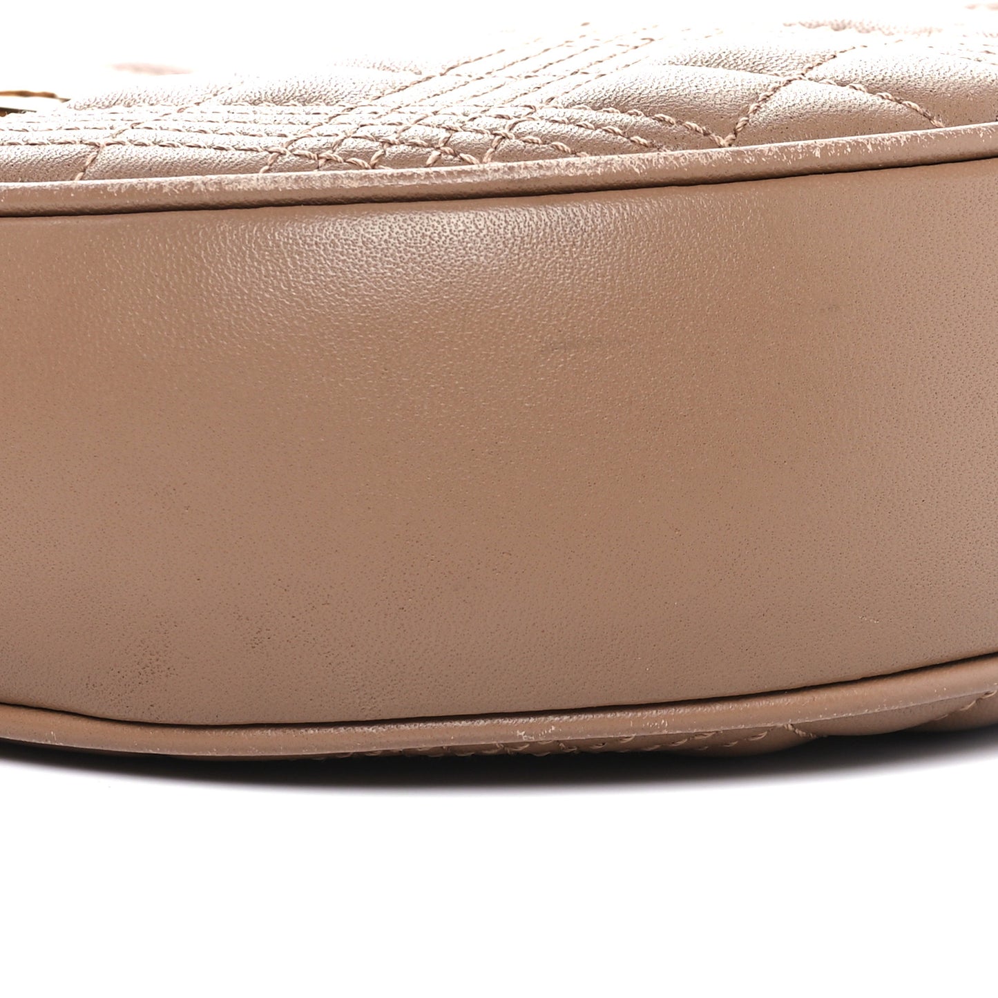 Lambskin Quilted New Louise Bag Camel