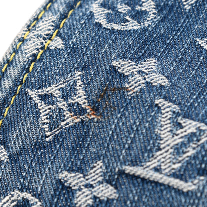 Louis Vuitton Monogram Denim Sac Plat Blue 5 of 6