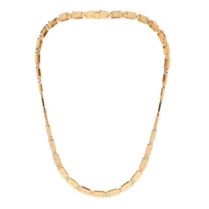 Louis Vuitton 18K Yellow Gold Les Gastons Vuitton Gourmette Necklace 3 of 5