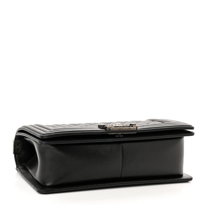 Chanel Lambskin Quilted Medium Boy Flap Black 4 of 12