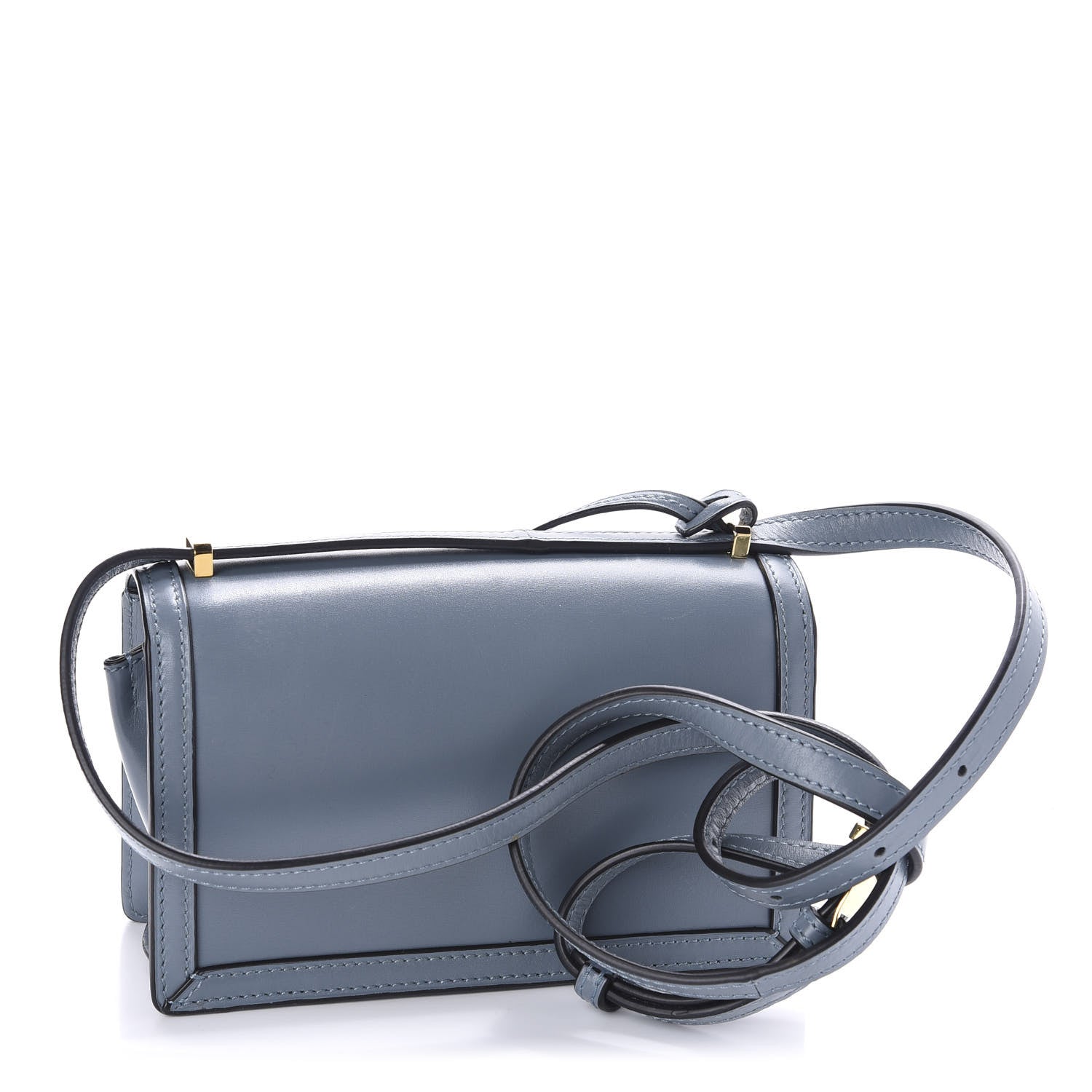 Loewe Calfskin Small Barcelona Shoulder Bag Stone Blue 3 of 9