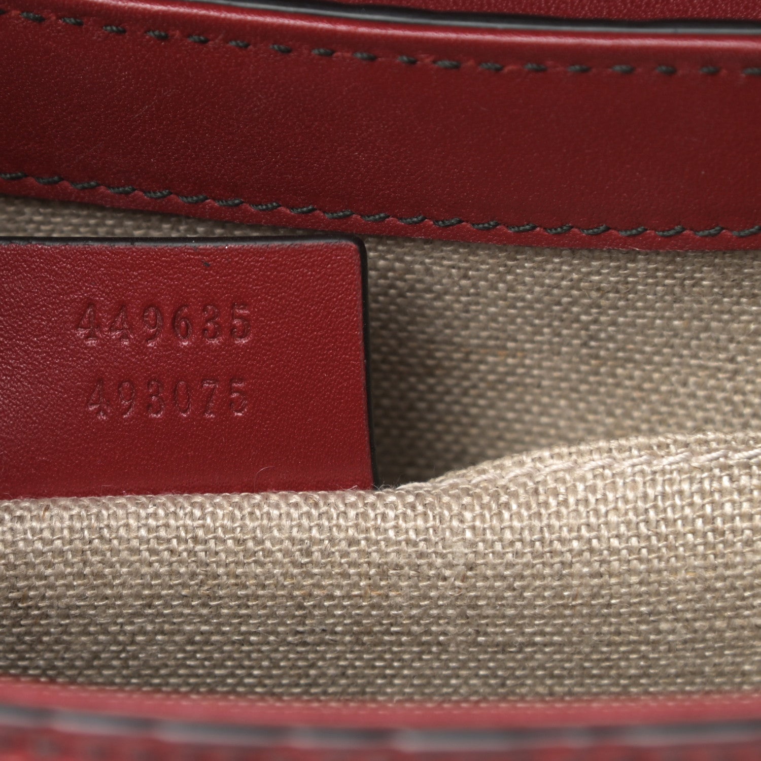 Gucci Microguccissima Medium Emily Chain Shoulder Bag Red 7 of 12
