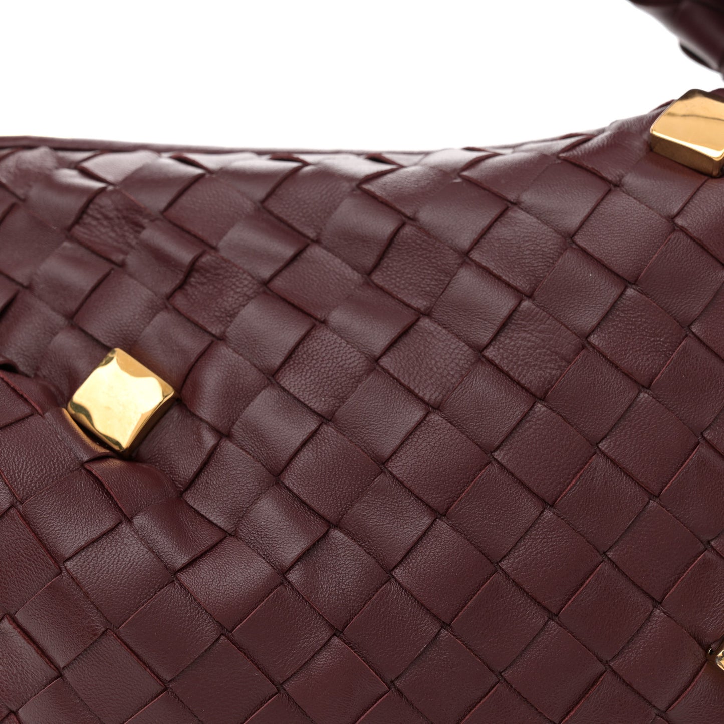 Nappa Intrecciato Studded Teen Jodie Hobo Barolo
