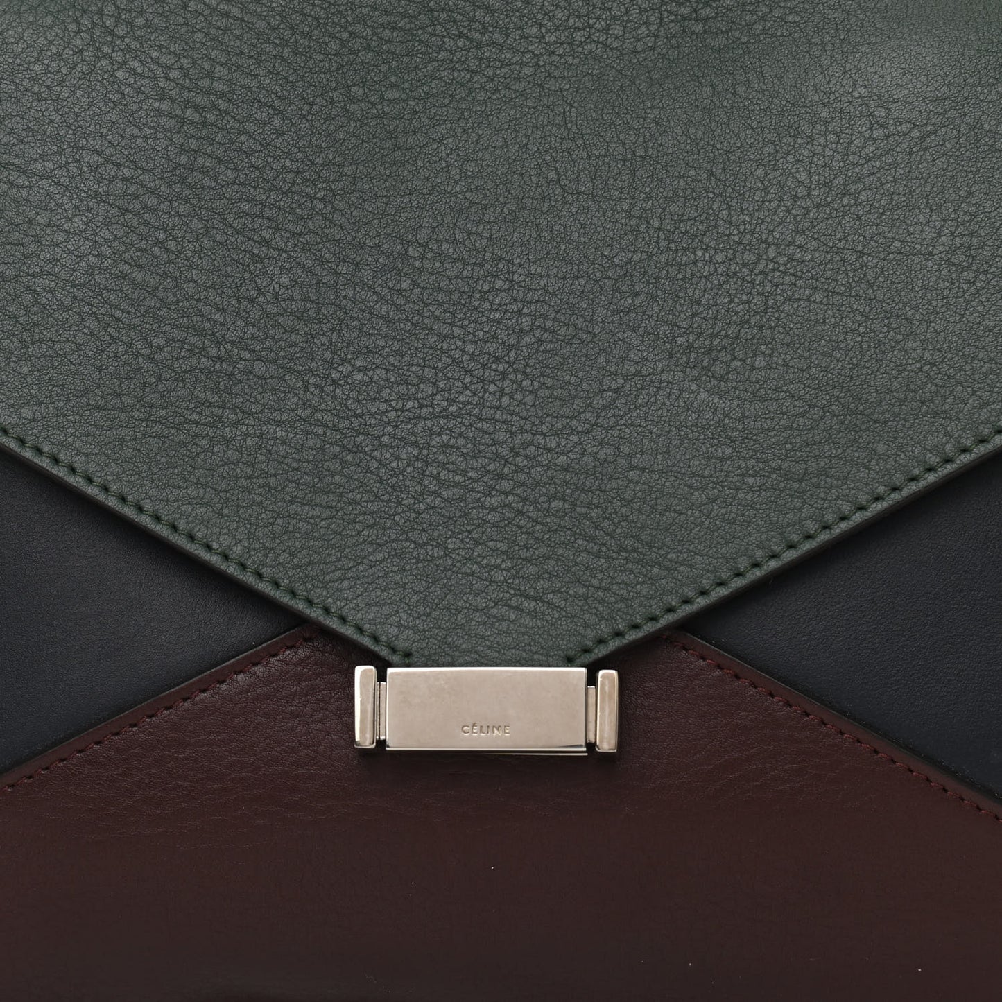 Smooth Calfskin Suede Medium Tri-Color Diamond Shoulder Bag Multi