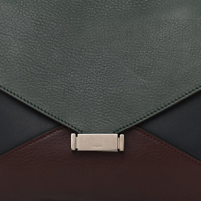 Celine Smooth Calfskin Suede Medium Tri-Color Diamond Shoulder Bag Multi 10 of 13