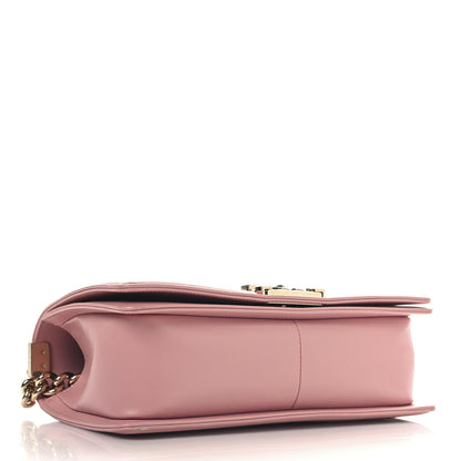 Chanel Snakeskin Medium Boy Flap Light Pink 4 of 11