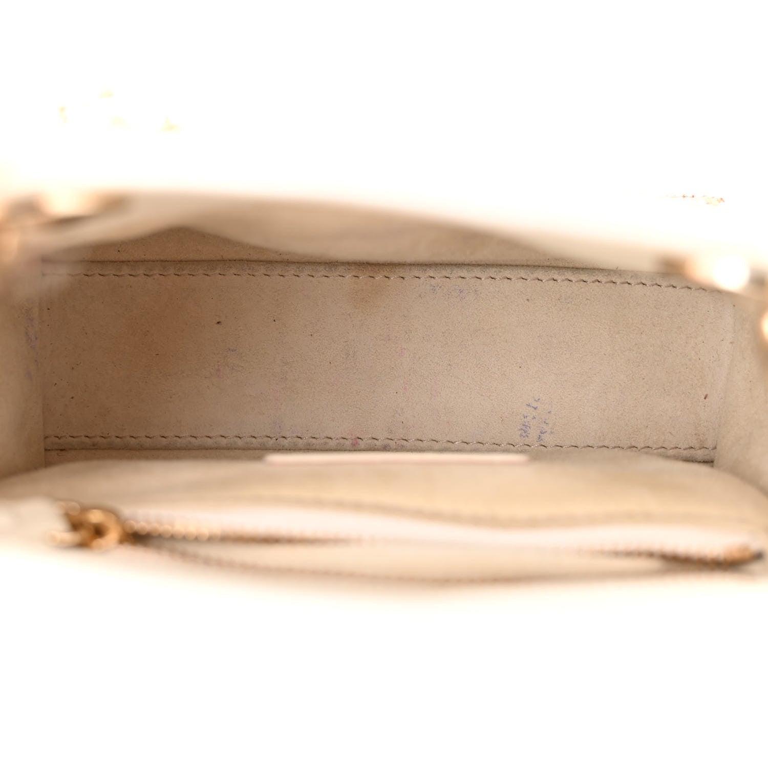 Christian Dior Smooth Calfskin Sequin Embroidered Clover Mini Lady Dior White 5 of 10