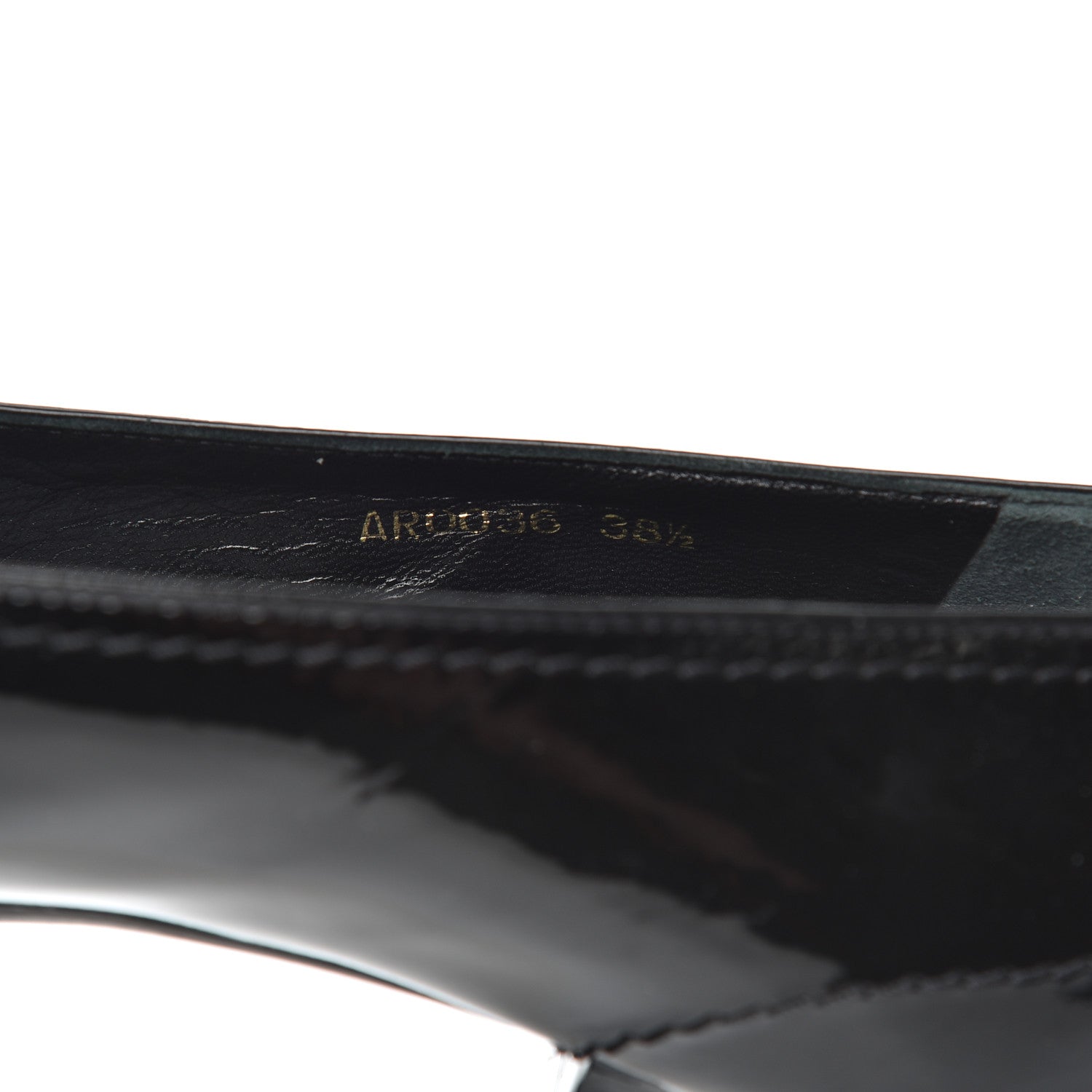 Louis Vuitton Patent Fringe Pumps 38.5 Black 9 of 18