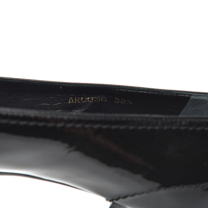 Louis Vuitton Patent Fringe Pumps 38.5 Black 9 of 18