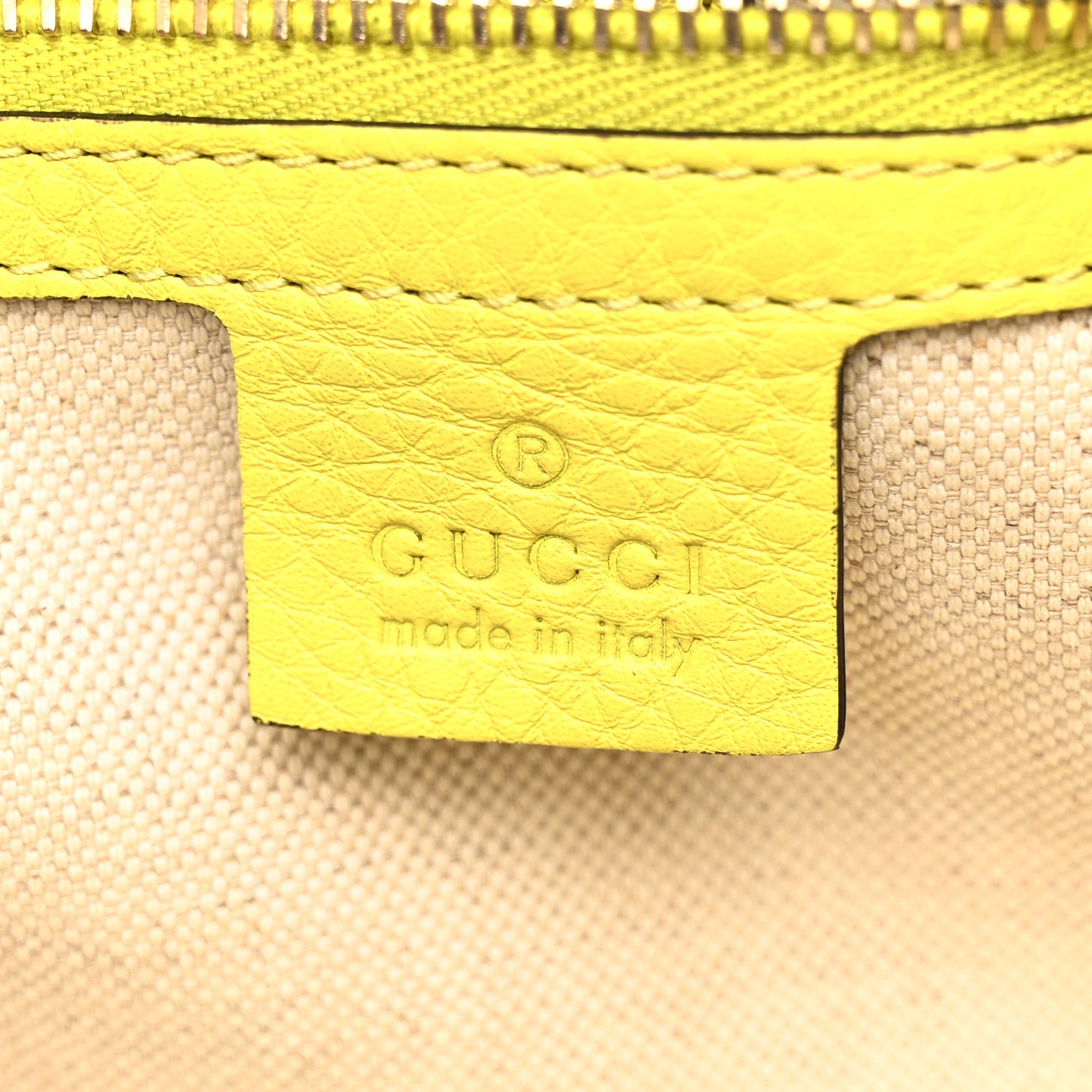 Calfskin Large Bamboo Shopper Tote Citrus