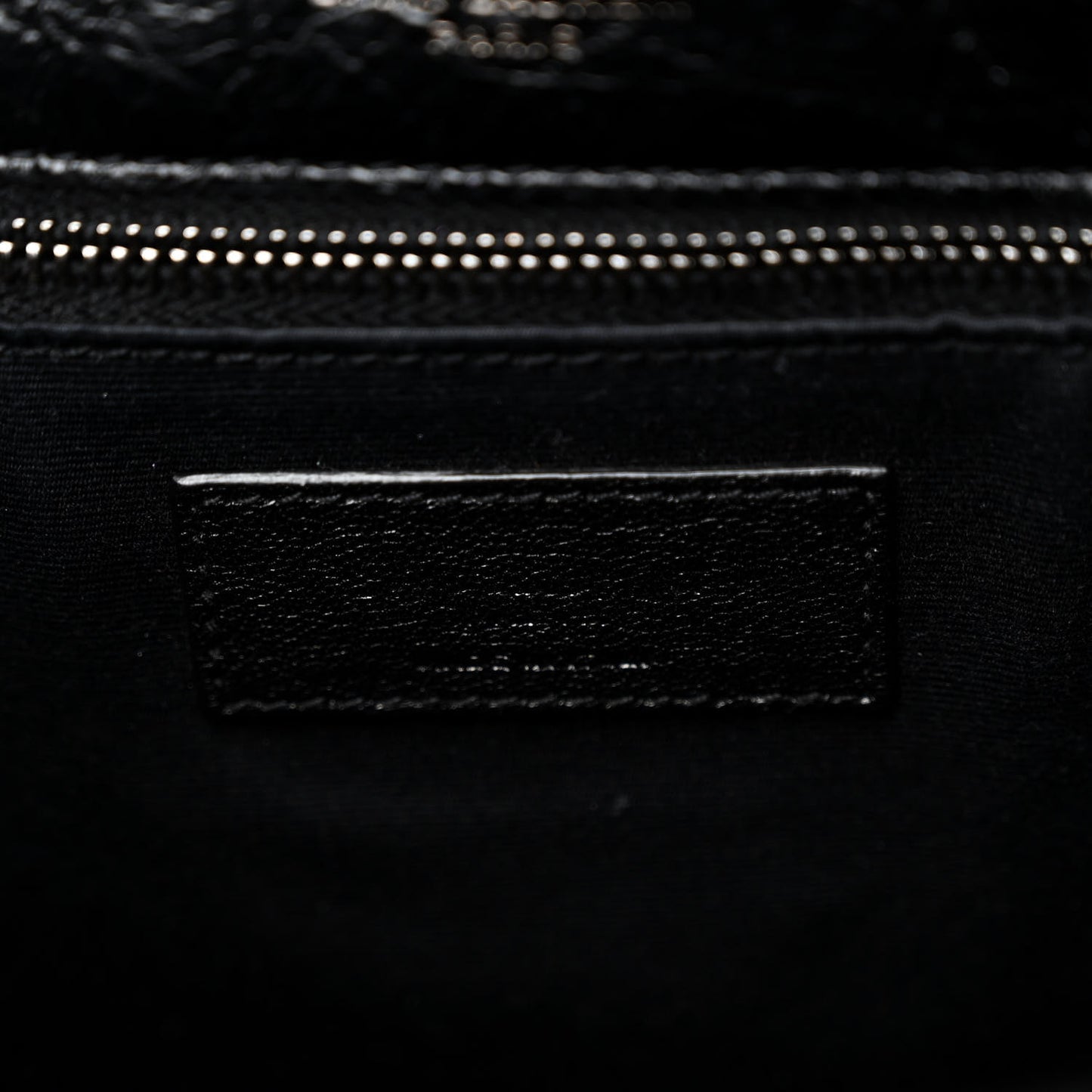 Crinkled Calfskin Matelasse Monogram Large Niki Chain Satchel Black
