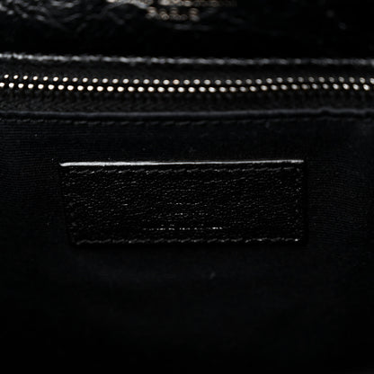 Saint Laurent Crinkled Calfskin Matelasse Monogram Large Niki Chain Satchel Black 6 of 10