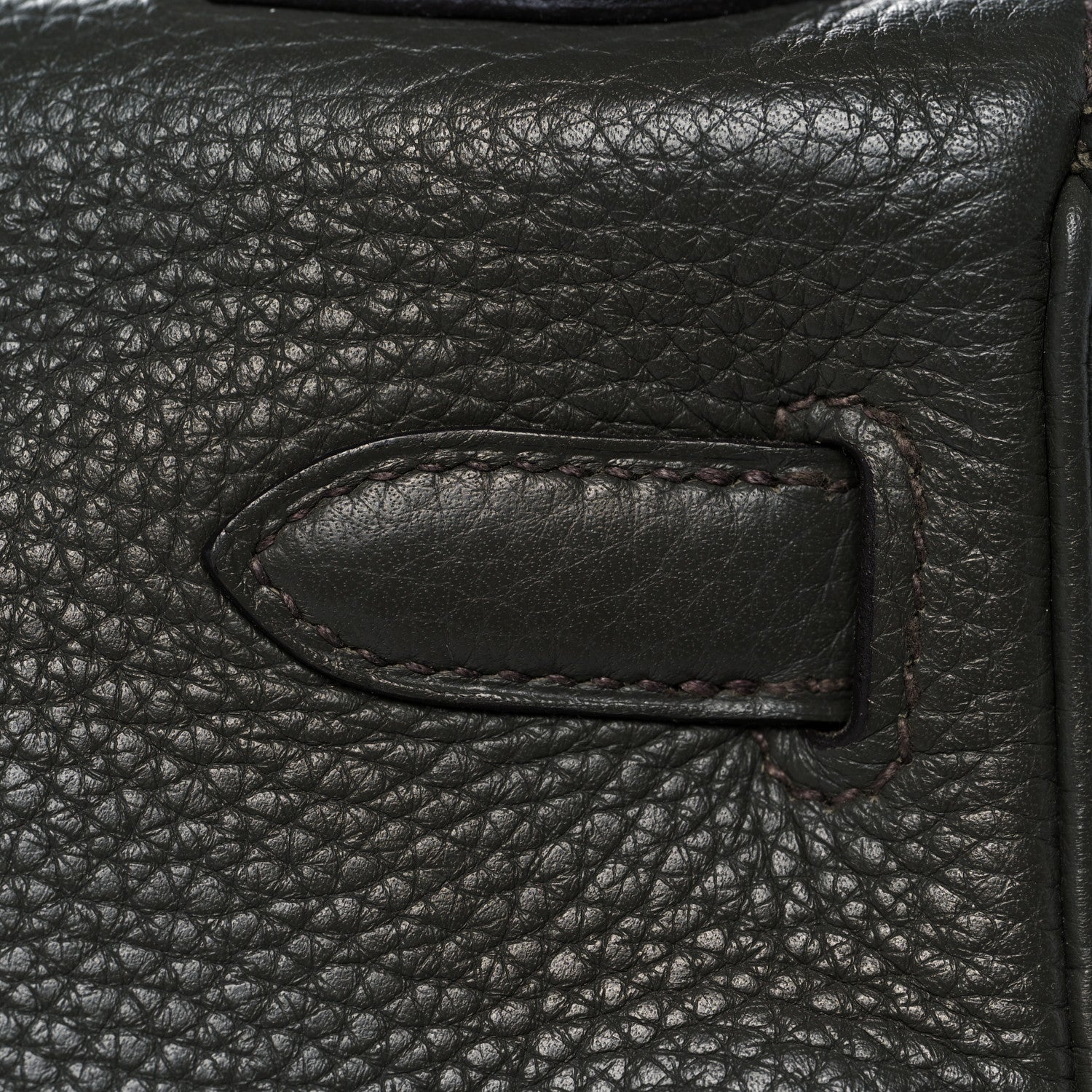 Hermes Taurillon Clemence Kelly Retourne 32 Vert De Gris 10 of 41