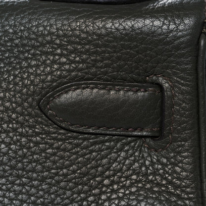 Hermes Taurillon Clemence Kelly Retourne 32 Vert De Gris 10 of 41
