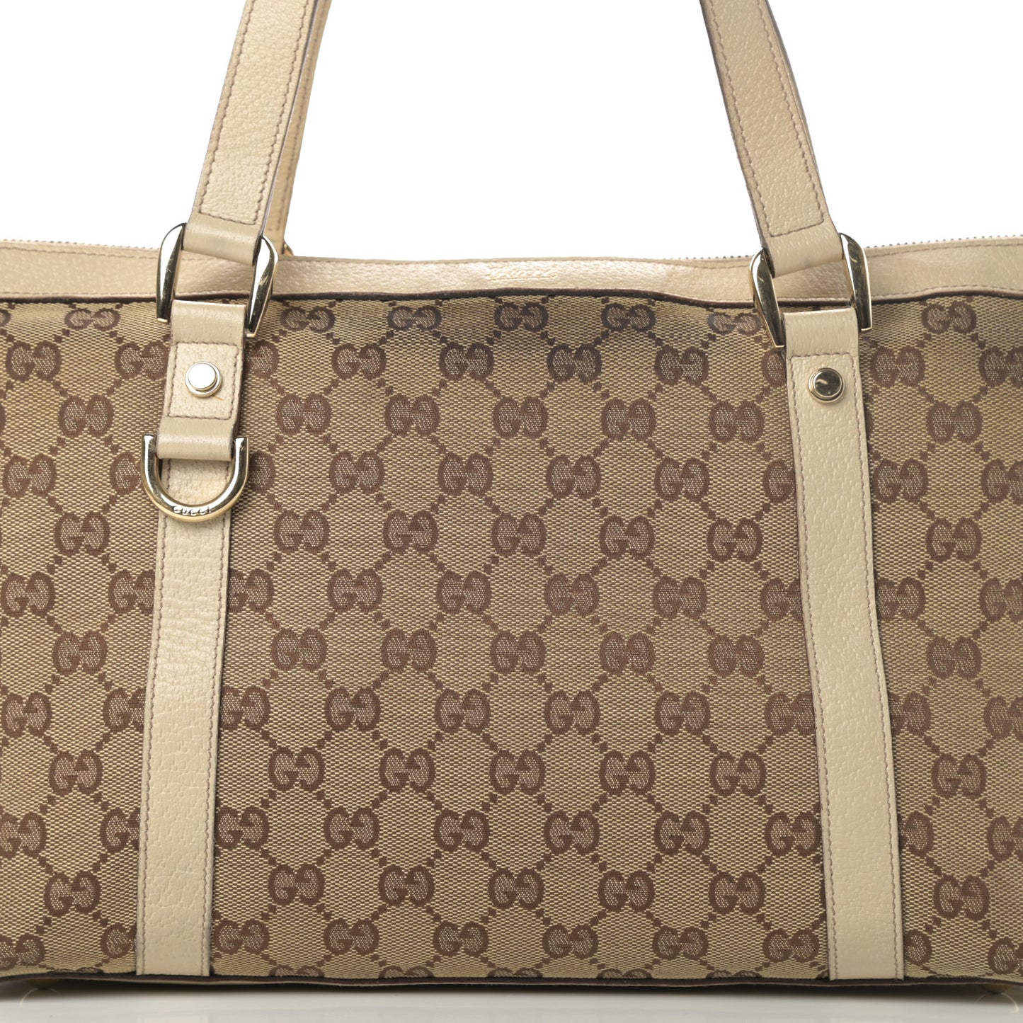 Monogram Medium Abbey Tote Off White