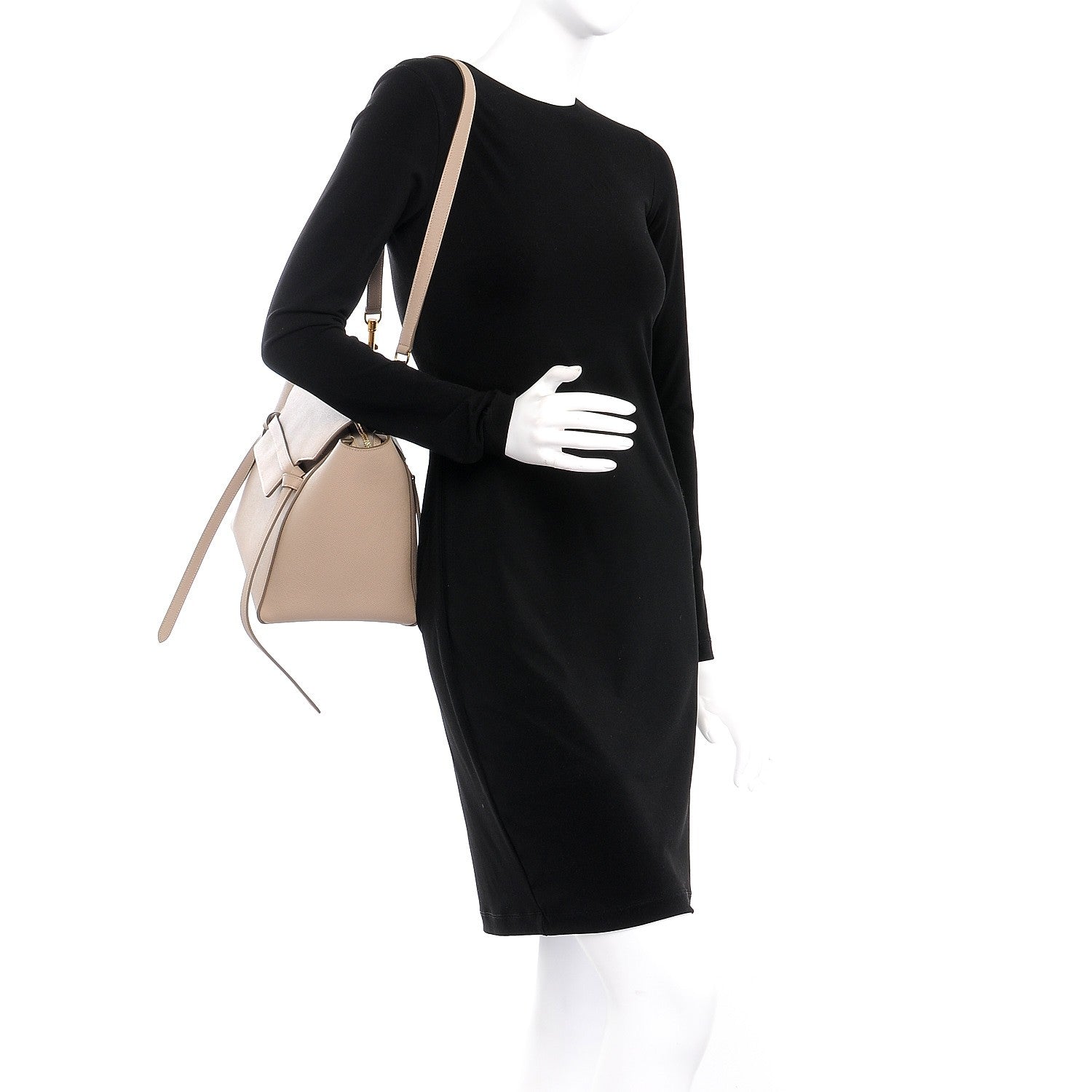 Celine Grained Calfskin Mini Belt Bag Light Taupe 2 of 11