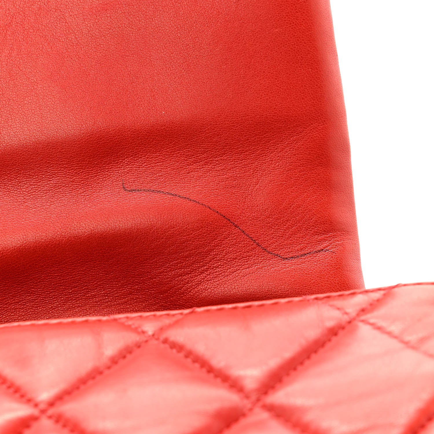 Chanel Lambskin Quilted Chanel 3 Accordion Flap Bag Red 12 of 13