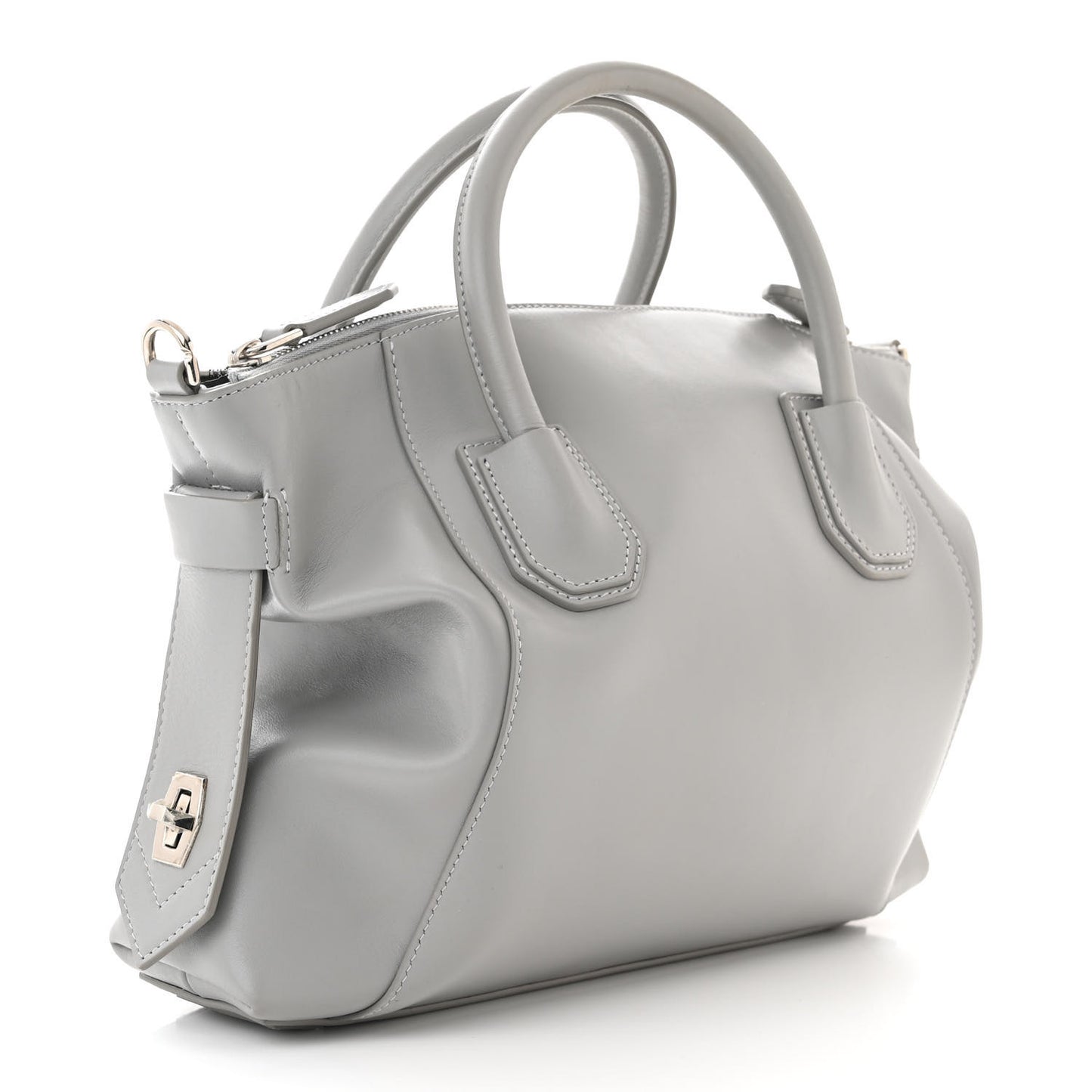 Smooth Calfskin Small Soft Antigona Cloud Grey