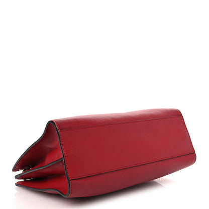 Gucci Nappa Bamboo Web Small Nymphaea Top Handle Bag Hibiscus Red 4 of 18