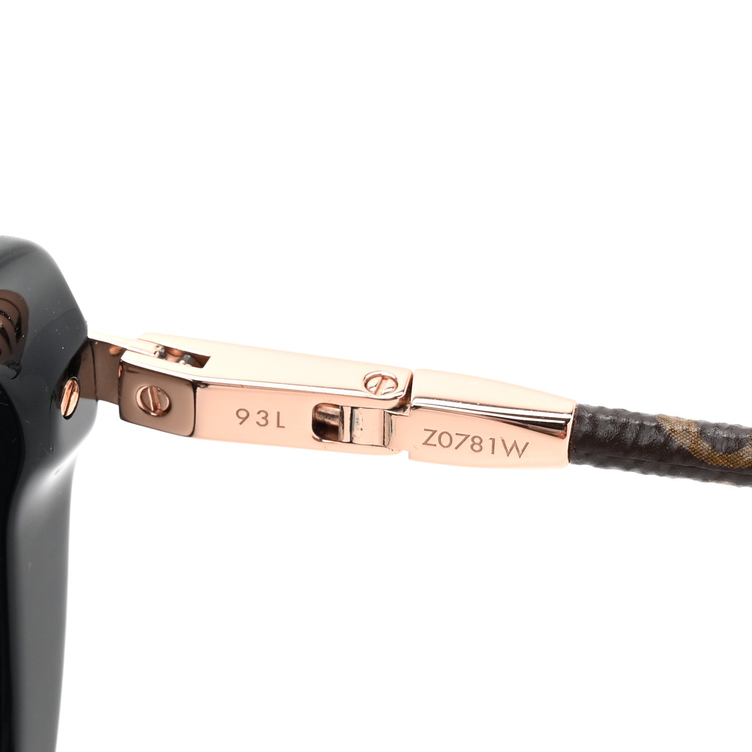 Louis Vuitton Monogram Acetate Charlotte Sunglasses Z0781W Black 7 of 9