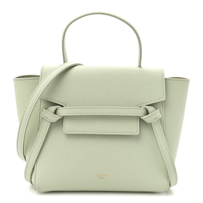 Celine Grained Calfskin Nano Belt Bag Jade 1 of 15