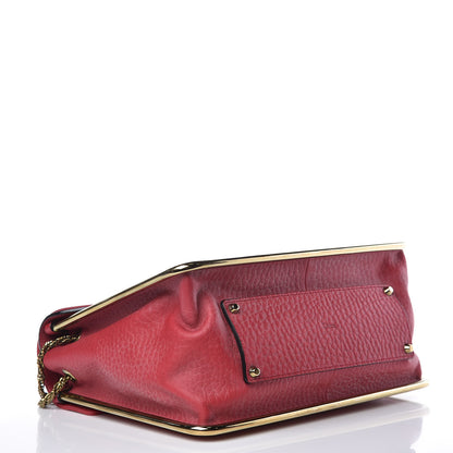 Chloe Grained Calfskin Medium Sally Flap Bag Red 4 of 12