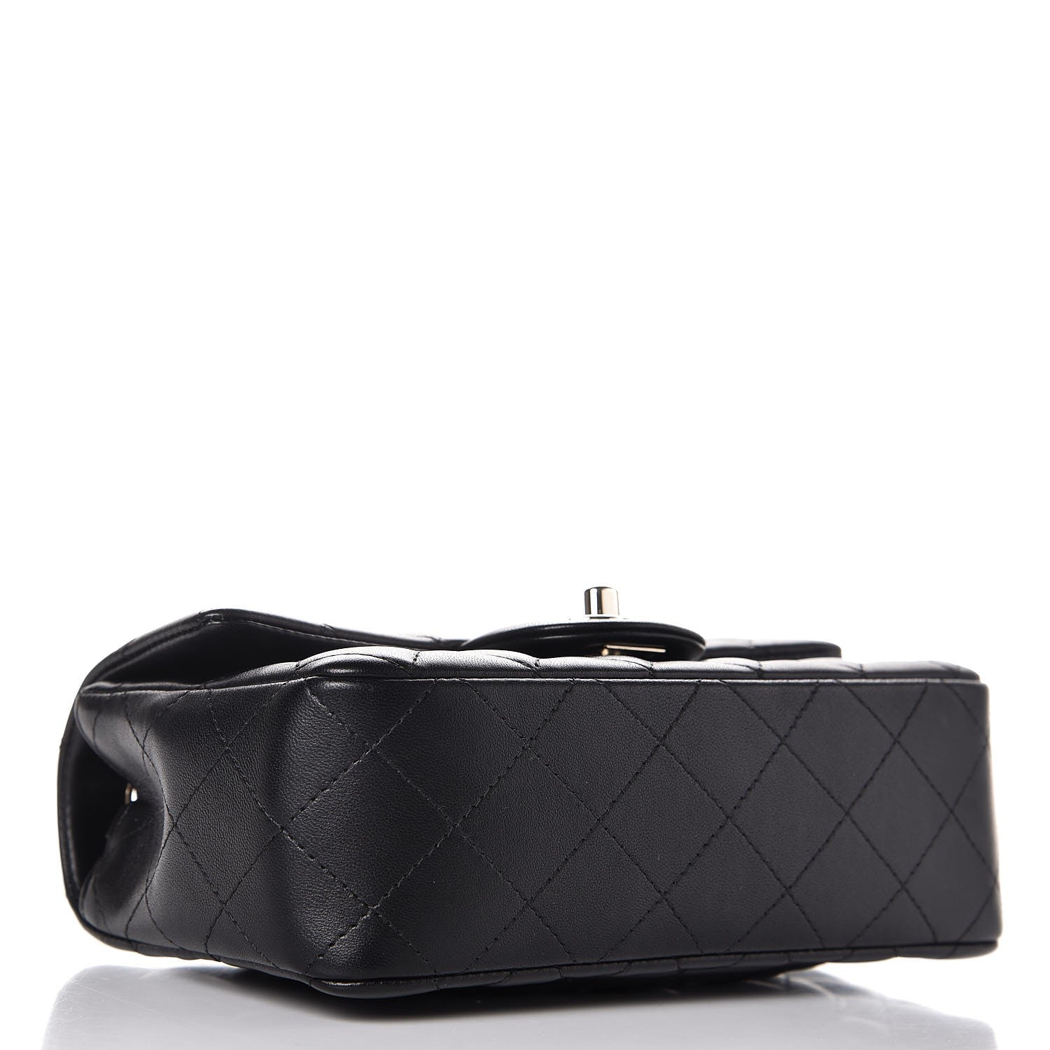 Chanel Lambskin Quilted Mini Rectangular Flap Black 4 of 8