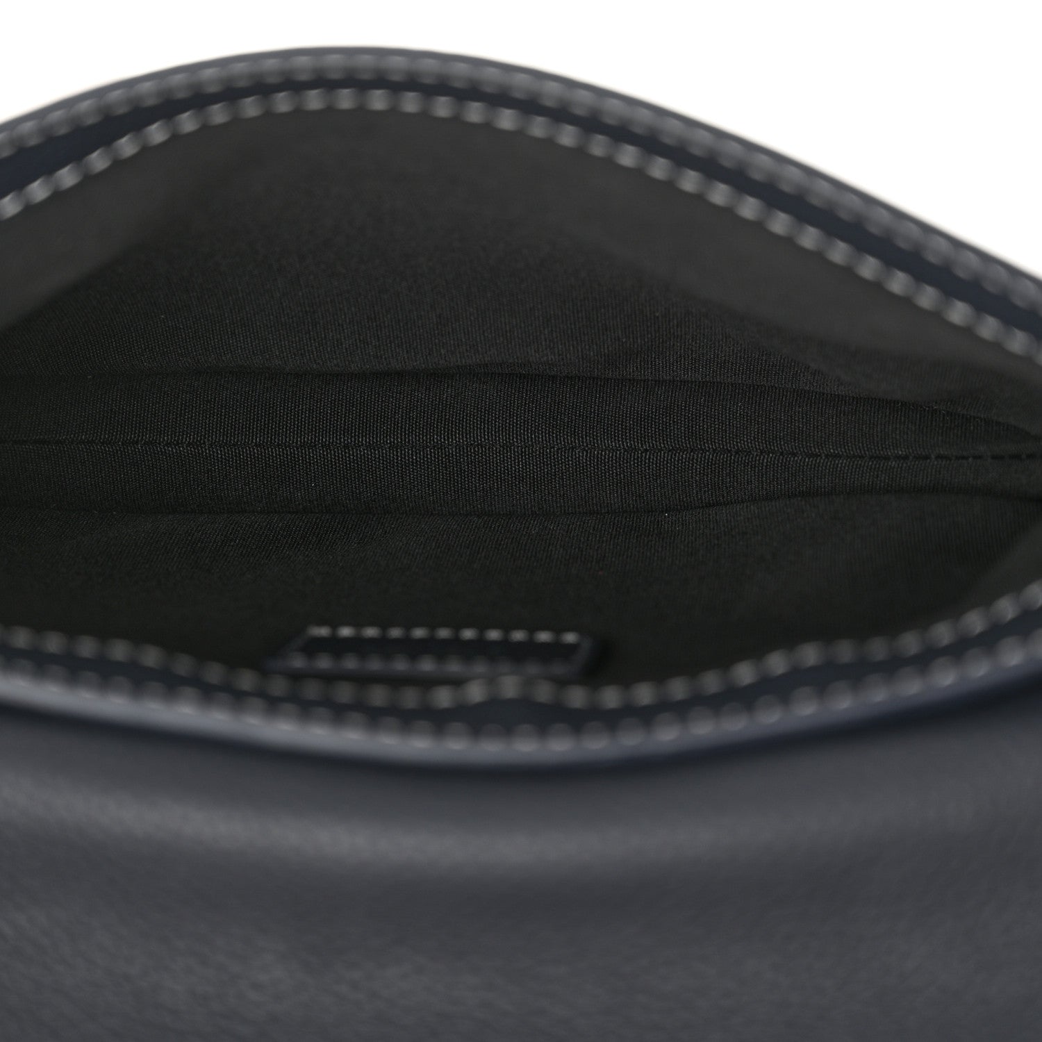Christian Dior X KAWS Grained Calfskin Saddle Pouch Navy Blue 5 of 11