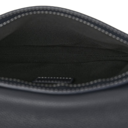 Christian Dior X KAWS Grained Calfskin Saddle Pouch Navy Blue 5 of 11