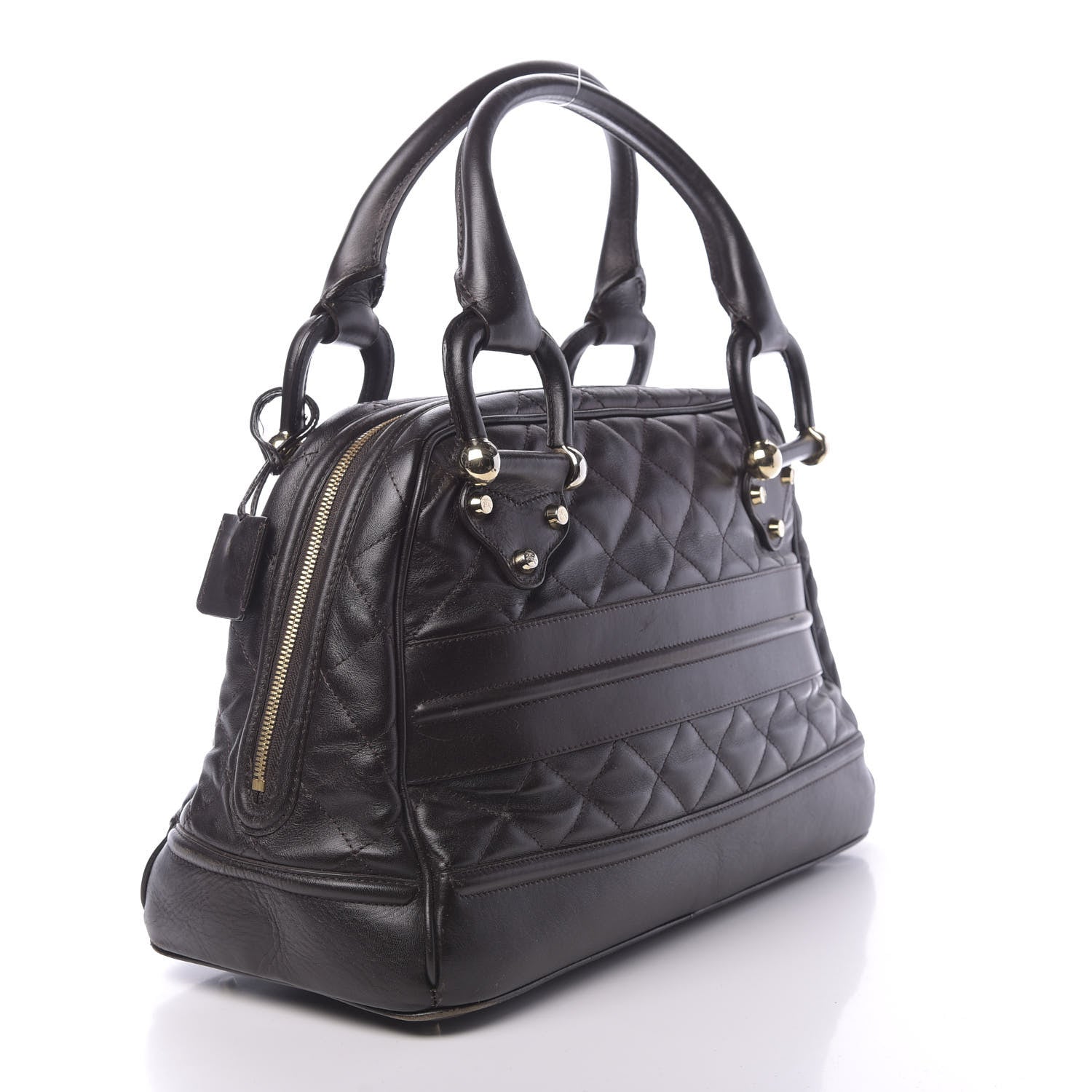 Burberry Lambskin Quilted Westbury Tote Dark Brown 3 of 23