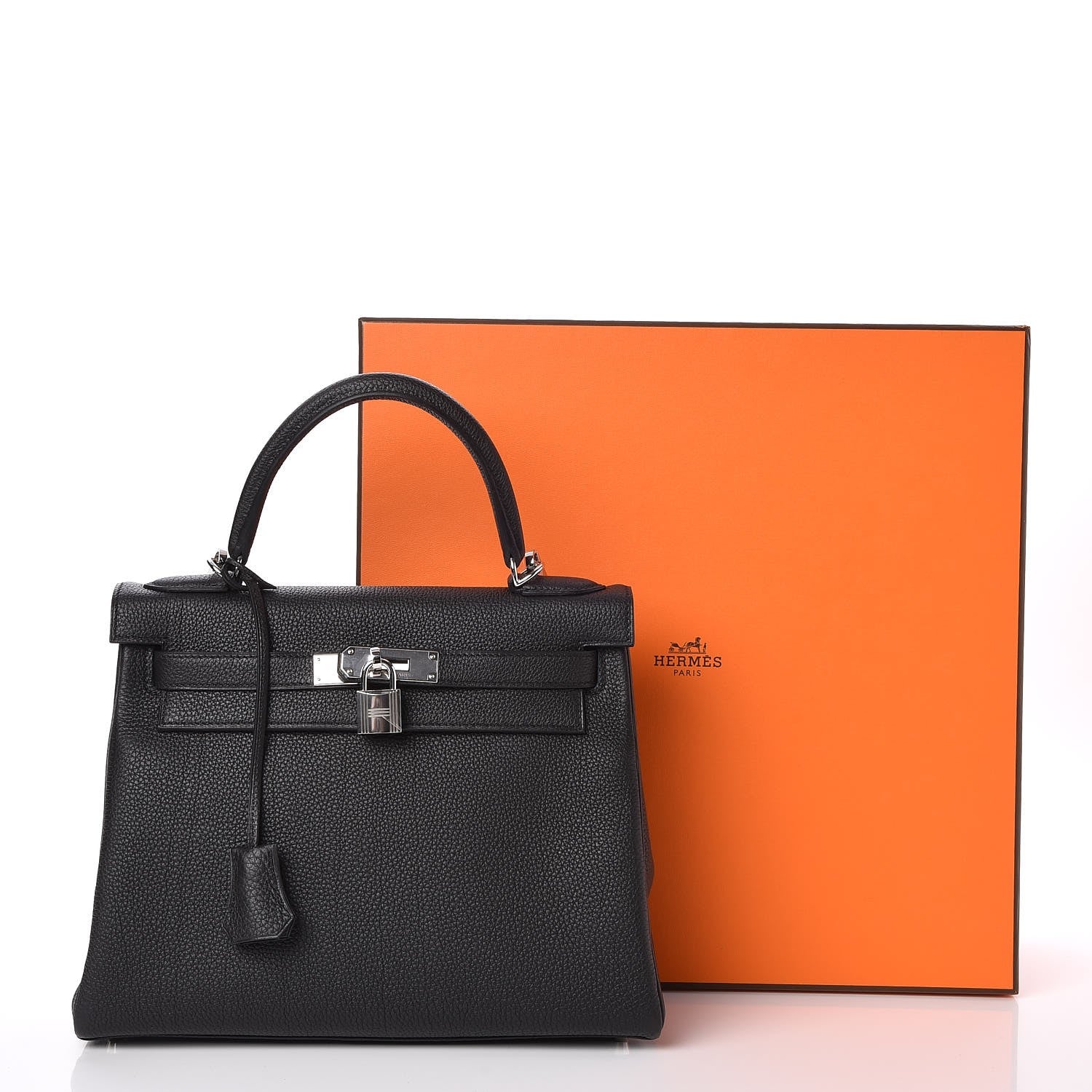 Hermes Togo Kelly Retourne 28 Black 33 of 33
