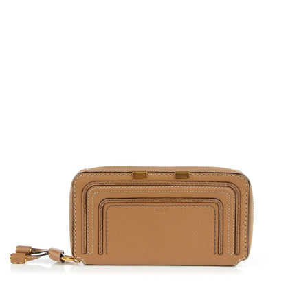 Chloe Grained Calfskin Marcie Long Zip Around Wallet Nut 1 of 7