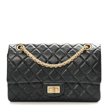 Chanel Aged Calfskin Quilted 2.55 Reissue 225 Flap Black 1 of 9