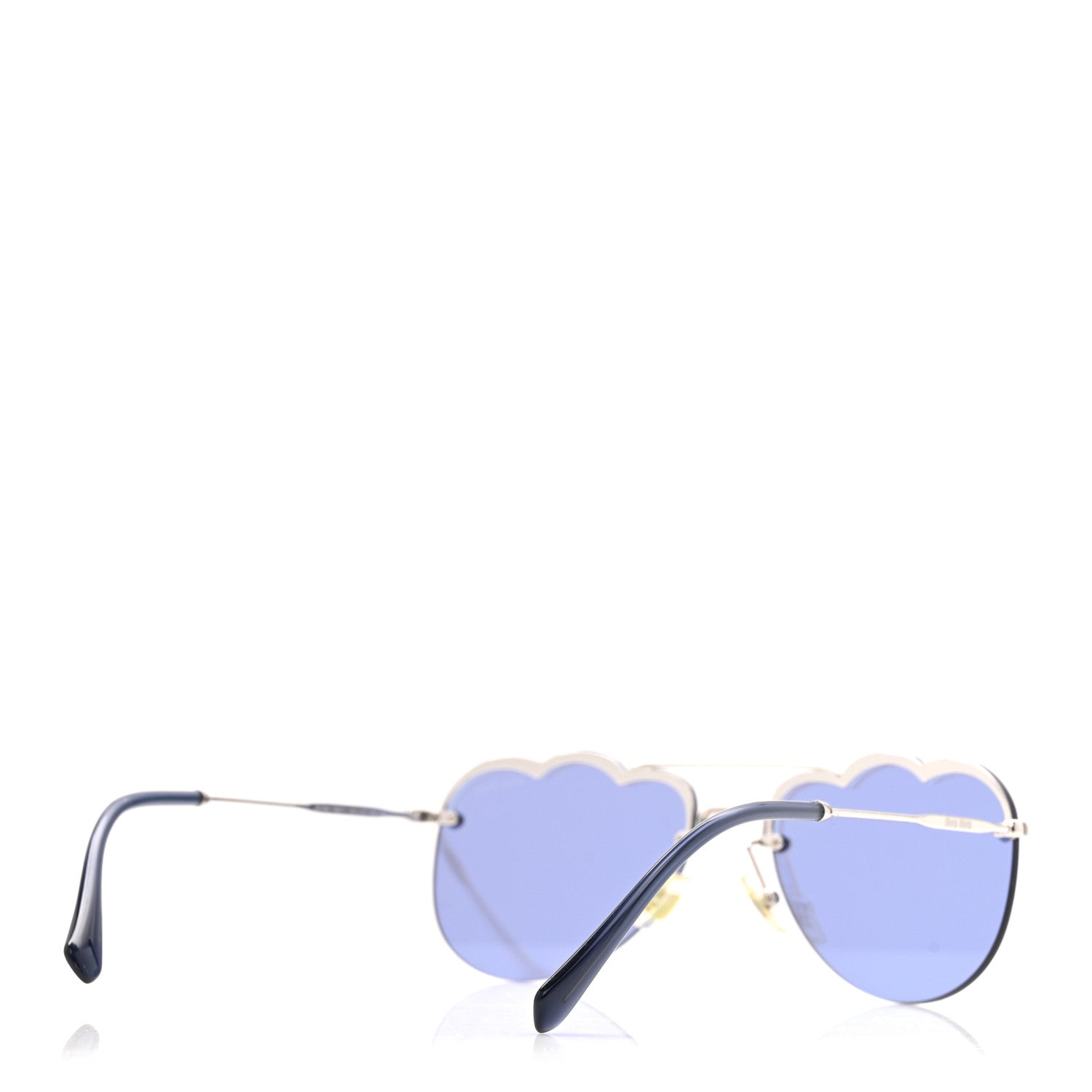 Miu Miu Metal Cloud Sunglasses SMU56U Blue 4 of 10