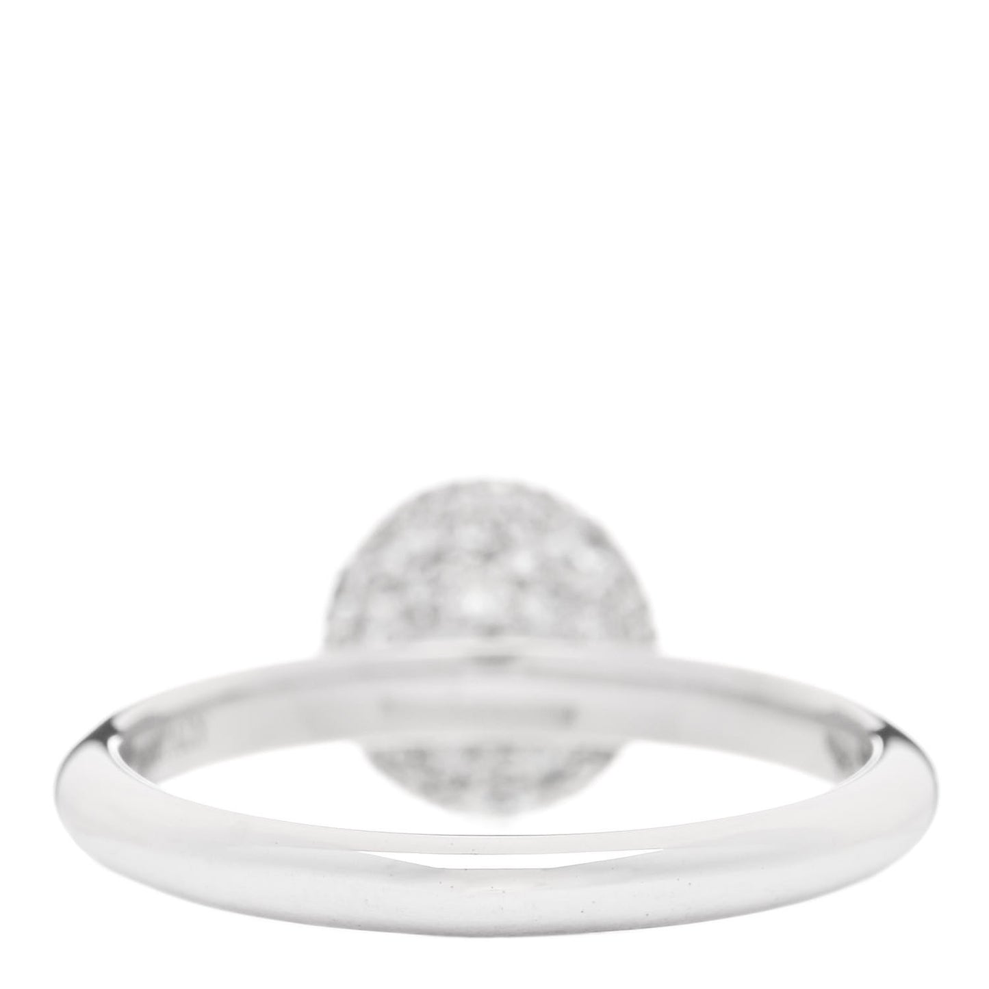 18K White Gold Diamond 8mm HardWear Ball Ring 55 7.25