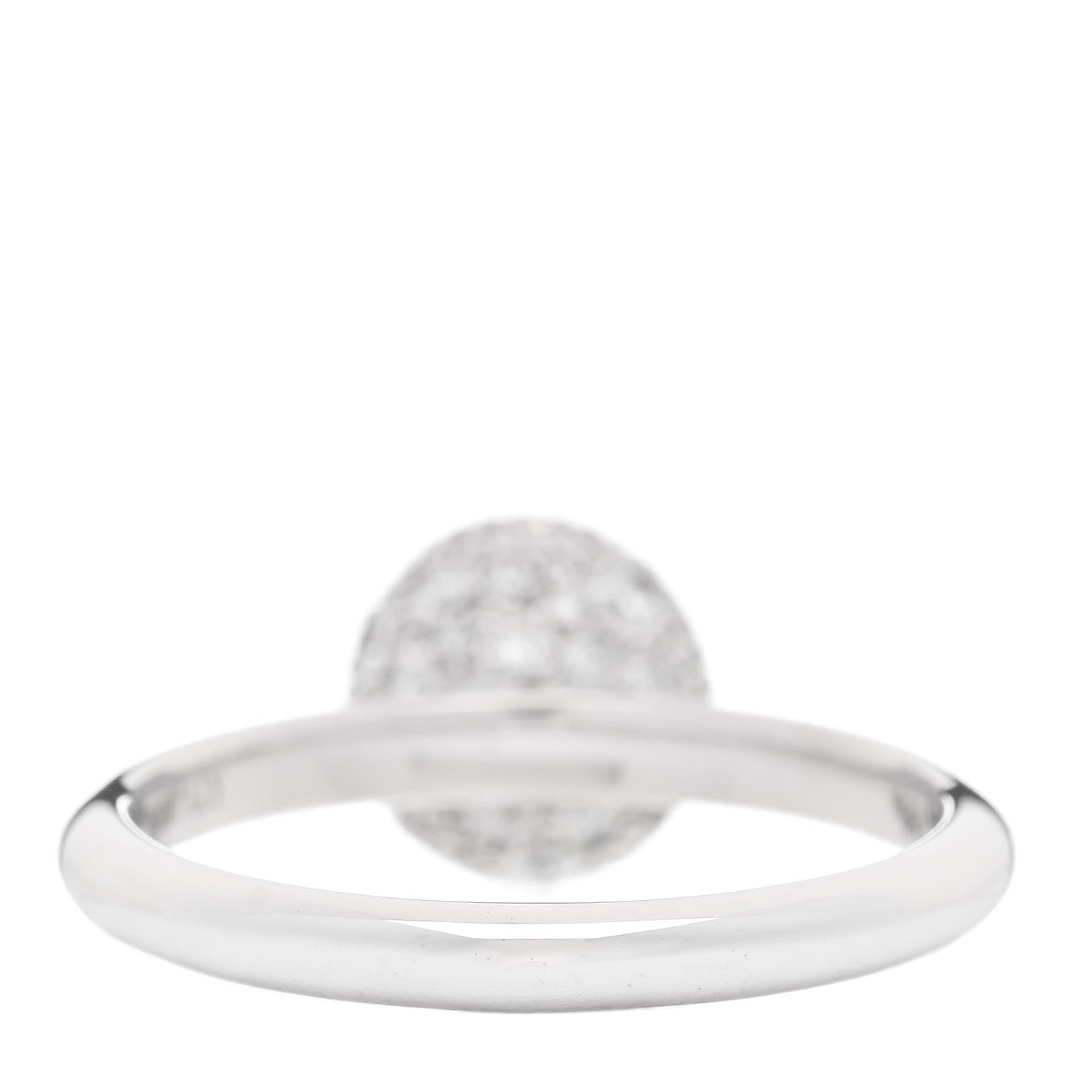 Tiffany 18K White Gold Diamond 8mm HardWear Ball Ring 55 7.25 4 of 6