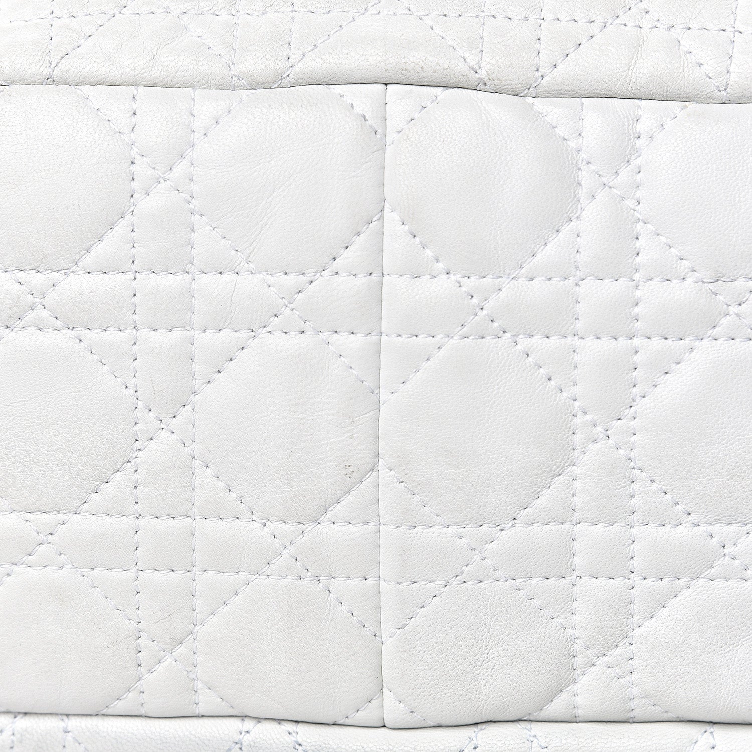 Christian Dior Lambskin Cannage Large Dior Soft Hobo White 8 of 19