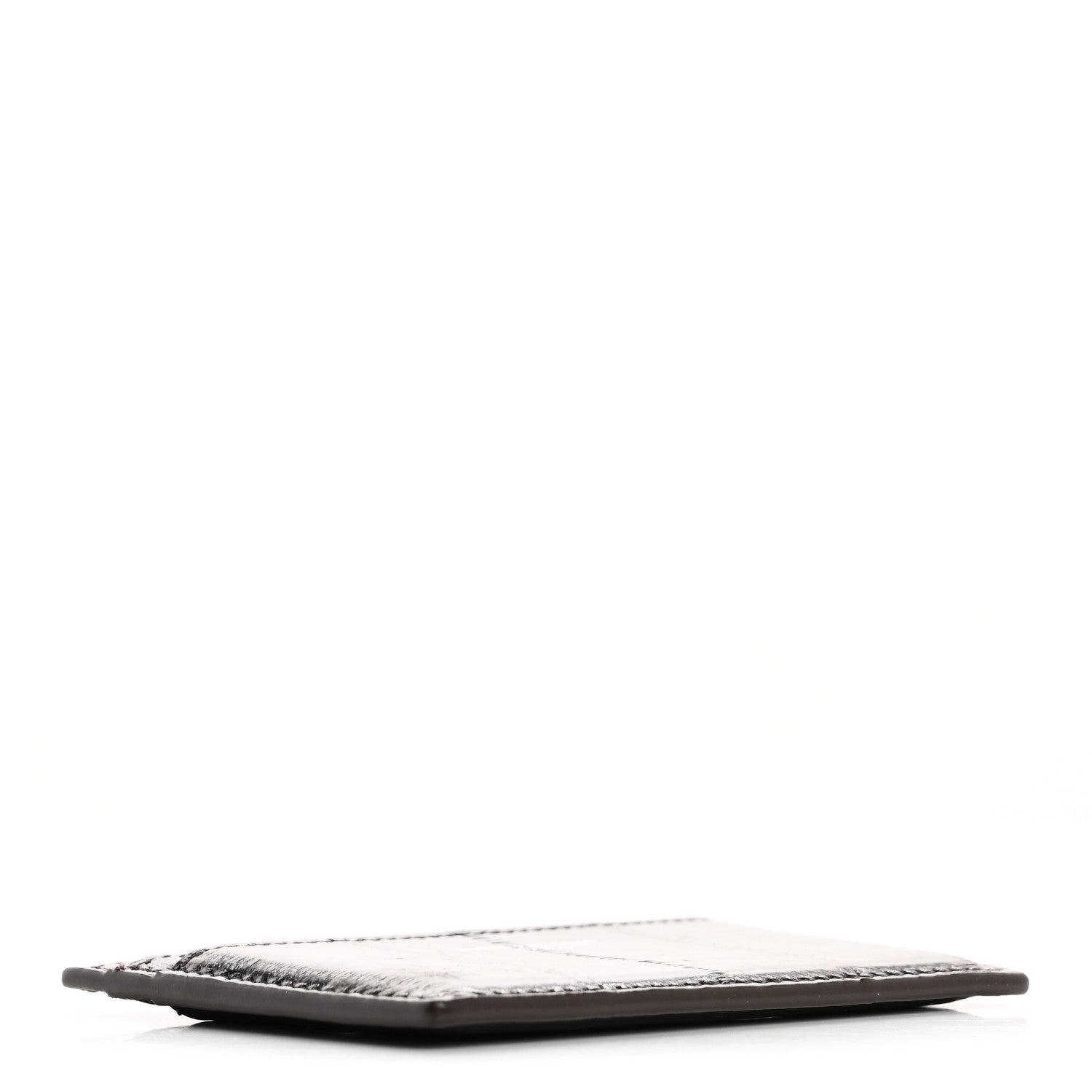 Saint Laurent Eel Credit Card Case Chestnut 4 of 9