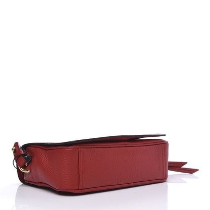 Prada Vitello Phenix Flap Crossbody Rosso 3 of 9