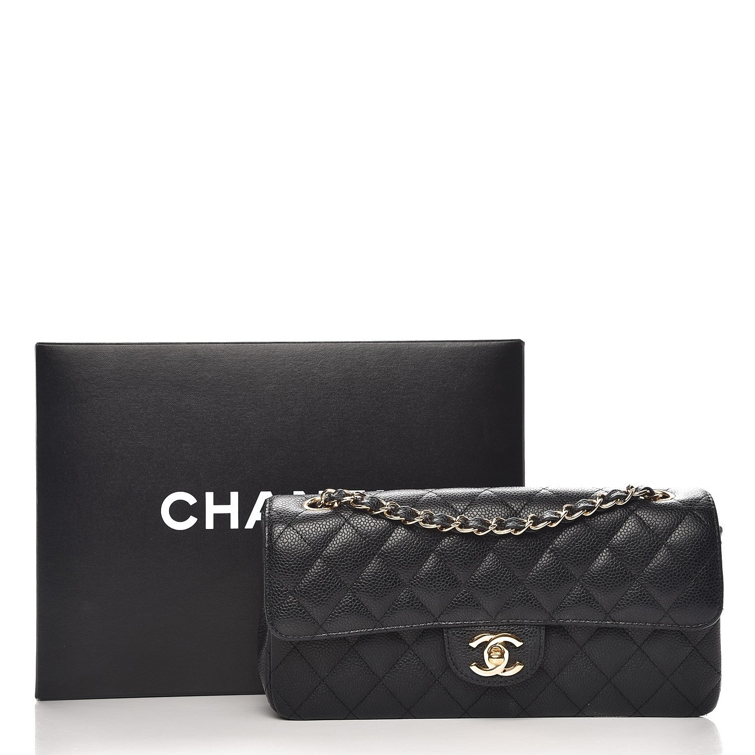 Chanel Caviar Quilted East West Flap Black 10 of 10