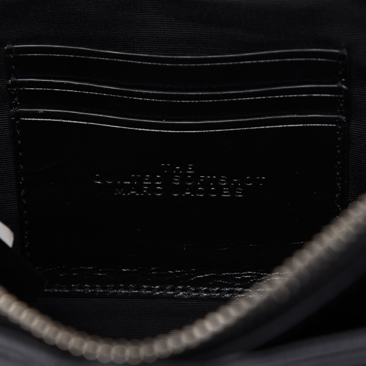 Marc Jacobs Natural Grain Calfskin Quilted The Softshot 21 Bag Black 8 of 12