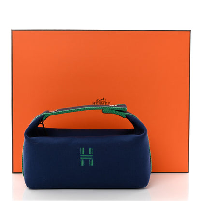 Hermes Canvas Small Bride-A-Brac Pouch Marine 11 of 11