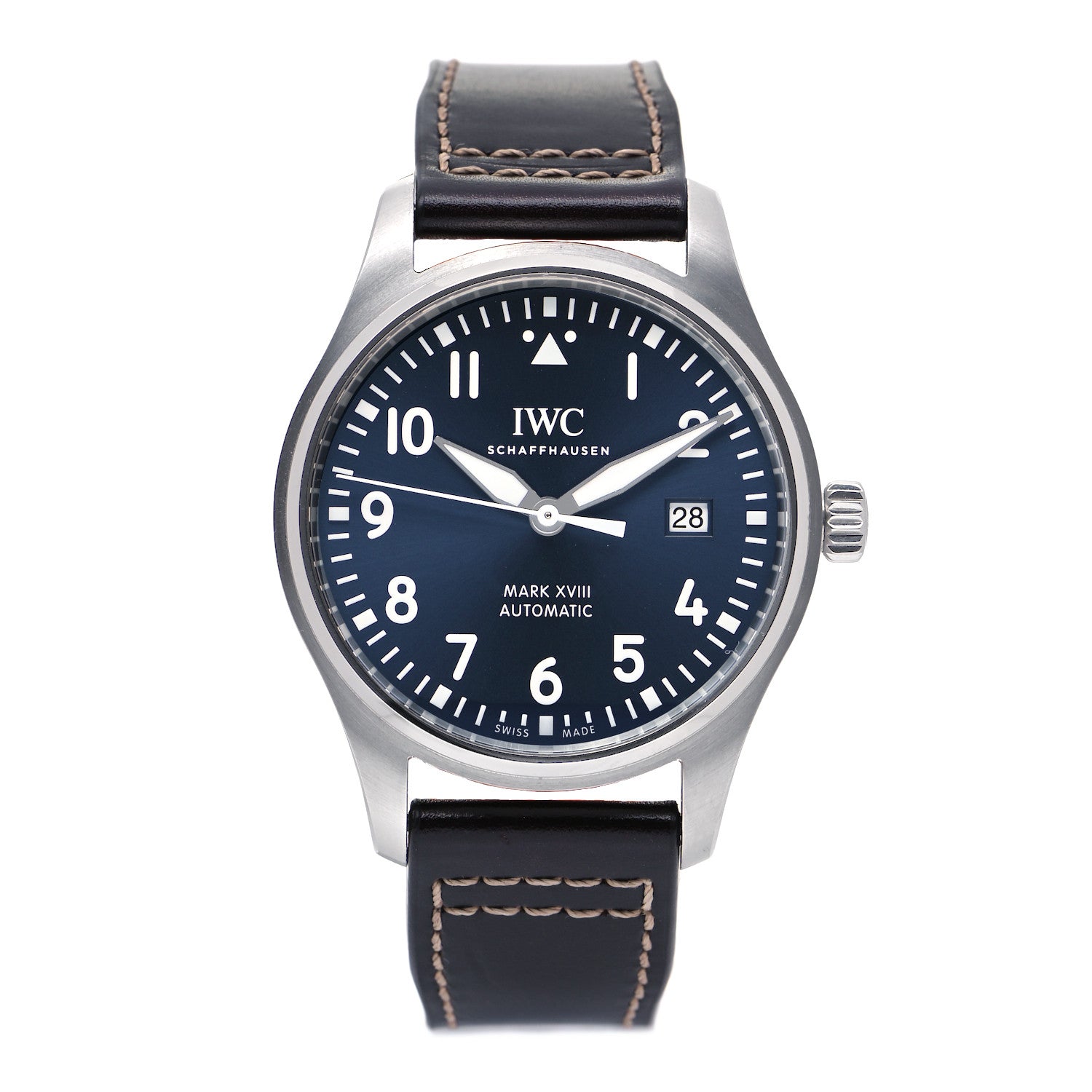 IWC Stainless Steel Calfskin 40mm Pilot Mark XVIII Edition Le Petit Prince Automatic Watch Blue IW327010 1 of 5