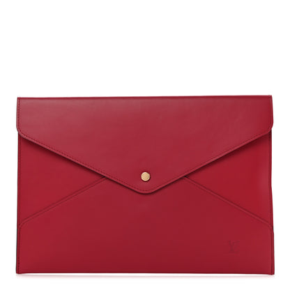 Louis Vuitton Calfskin Envelope Pouch Pink 1 of 10